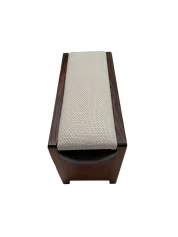 Art Deco Modernist Stool with De Ploeg fabric, 1920s